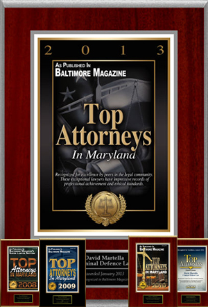 Top Attorneys In Maryland award 2013